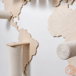 Zdjęcie №3. Naścienny kompleks gier dla kotów Mapa świata w Federacja Rosyjska